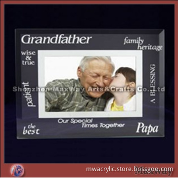 Large Desk Top Acrylic Photo/Picture Frame for Grandfather